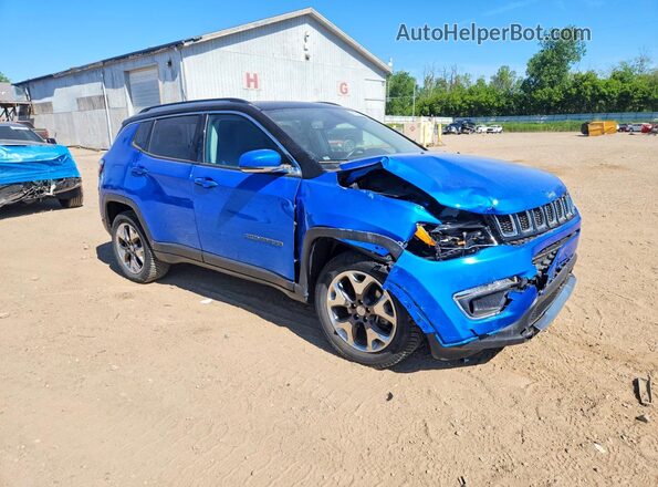 3C4NJDCB4LT159957 2020 JEEP COMPASS Blue Передня права чверть