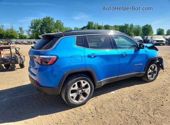 3C4NJDCB4LT159957 2020 JEEP COMPASS Blue Задня права чверть