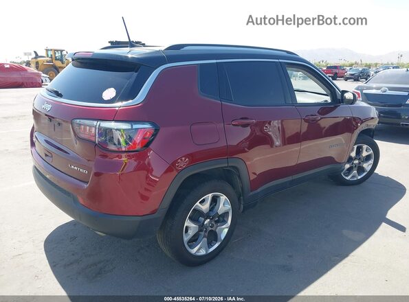 3C4NJDCB4MT594852 2021 JEEP COMPASS Red Trasero derecho