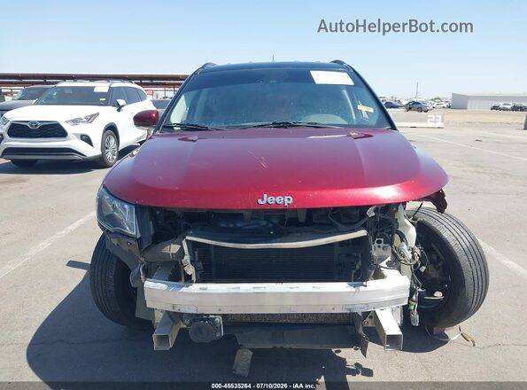 3C4NJDCB4MT594852 2021 JEEP COMPASS Red Vista interior trasera