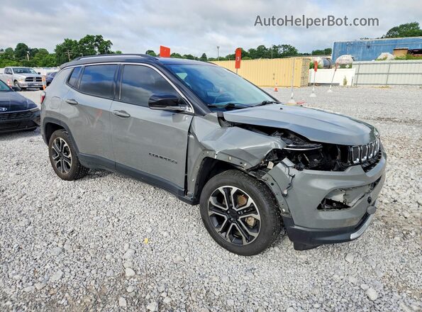 3C4NJDCB4NT165373 2022 JEEP COMPASS Gray Передня права чверть