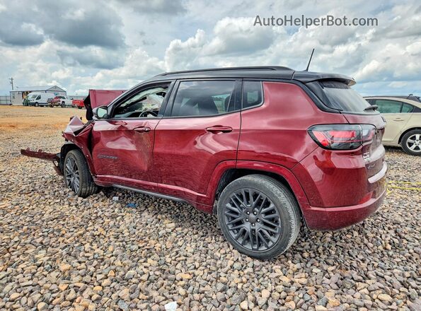 3C4NJDCB4NT215124 2022 JEEP COMPASS Burgundy Задня ліва чверть