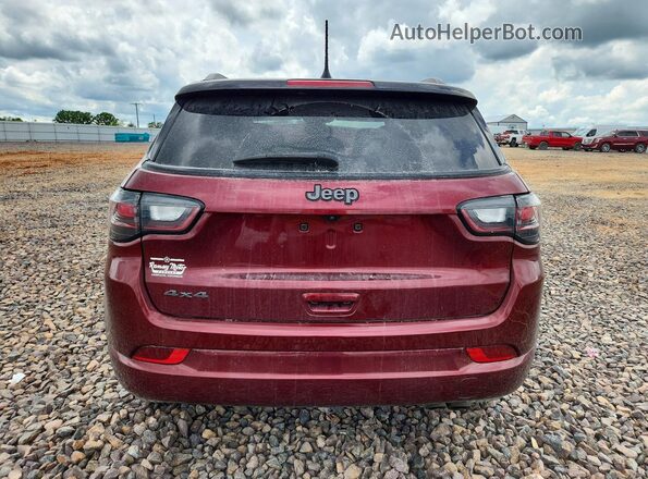 3C4NJDCB4NT215124 2022 JEEP COMPASS Burgundy Вид ззаду