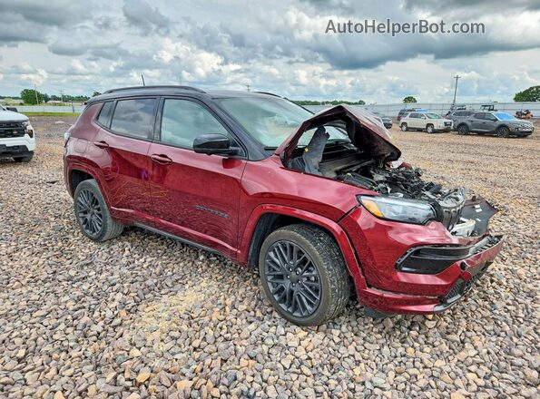 3C4NJDCB4NT215124 2022 JEEP COMPASS Burgundy Передня права чверть