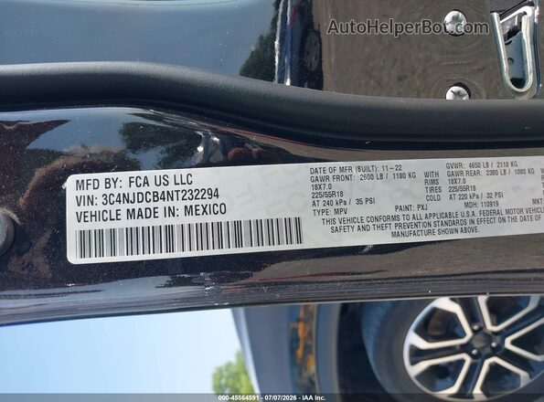 3C4NJDCB4NT232294 2022 JEEP COMPASS Black Widok komory silnika