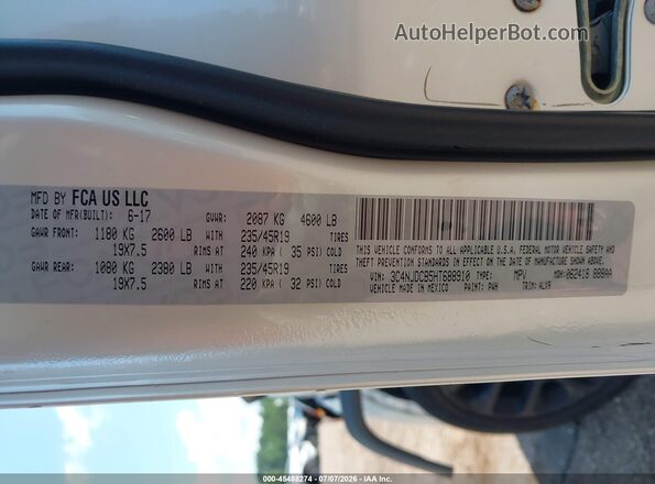 3C4NJDCB5HT688910 2017 JEEP COMPASS White Շարժիչի բաժամունքի տեսք