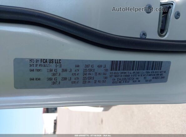 3C4NJDCB5JT457124 2018 JEEP COMPASS White Вид підкапотного простору
