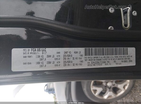 3C4NJDCB6JT131848 2018 JEEP COMPASS Black Engine compartment view