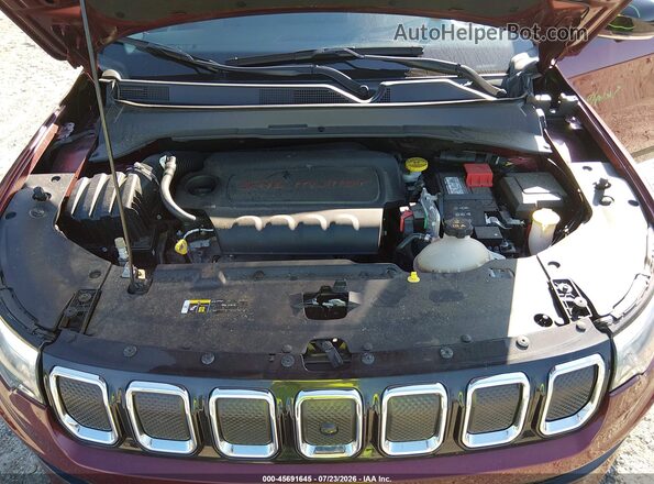 3C4NJDCB6NT147909 2022 JEEP COMPASS Бордовый Вид сзади
