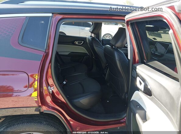 3C4NJDCB6NT147909 2022 JEEP COMPASS Бордовый Вид наклейки с VIN-кодом
