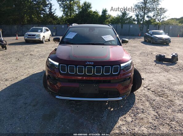 3C4NJDCB6NT147909 2022 JEEP COMPASS Бордовый Вид щитка приборов