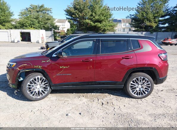 3C4NJDCB6NT147909 2022 JEEP COMPASS Бордовый Панорамный вид салона 360°