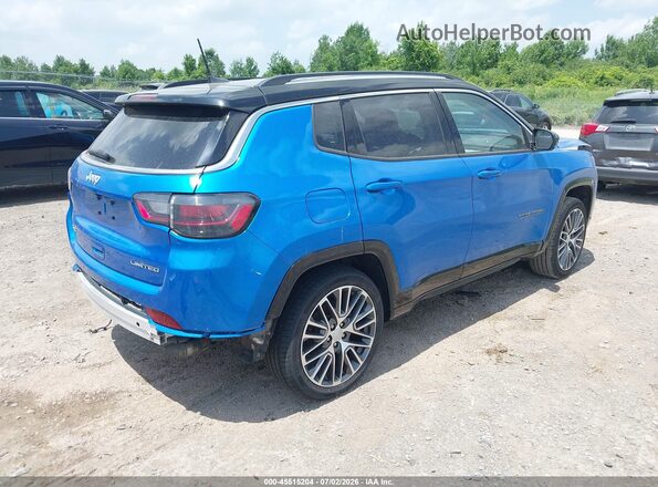 3C4NJDCB6NT187164 2022 JEEP COMPASS Blue Հետևի աջ