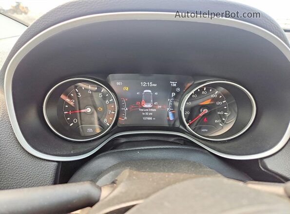3C4NJDCB7KT753411 2019 JEEP COMPASS Silver Instrument cluster view