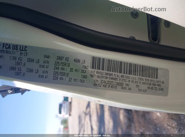 3C4NJDCB7LT106959 2020 JEEP COMPASS White Engine compartment view