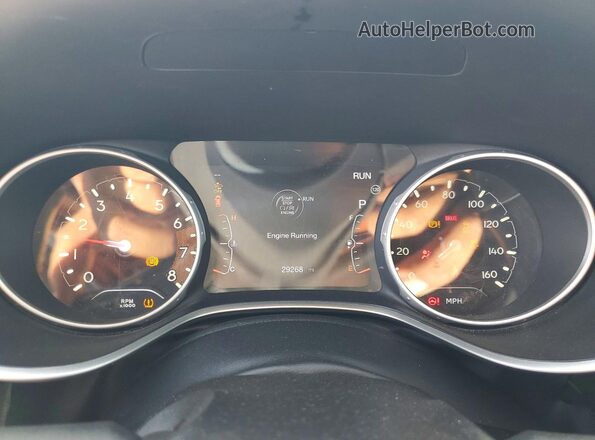 3C4NJDCB7MT528005 2021 JEEP COMPASS Gray Вид щитка приладів