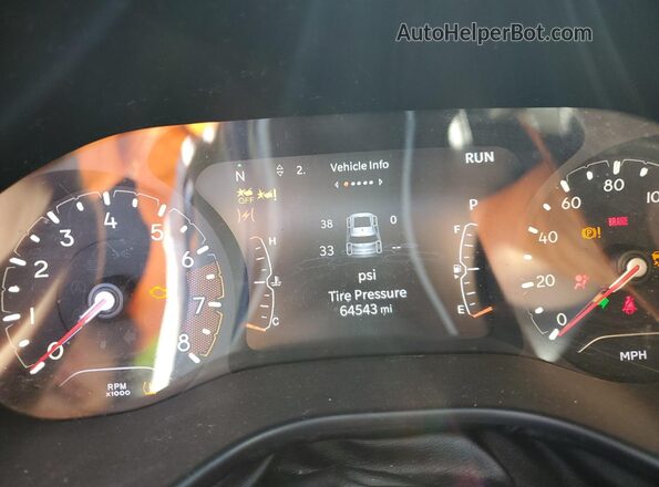 3C4NJDCB7NT162970 2022 JEEP COMPASS Красный Вид щитка приборов
