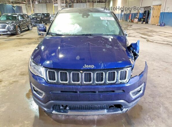 3C4NJDCB8MT536260 2021 JEEP COMPASS Blue Front view