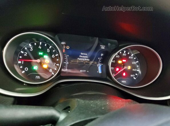 3C4NJDCB8MT536260 2021 JEEP COMPASS Blue Instrument cluster view