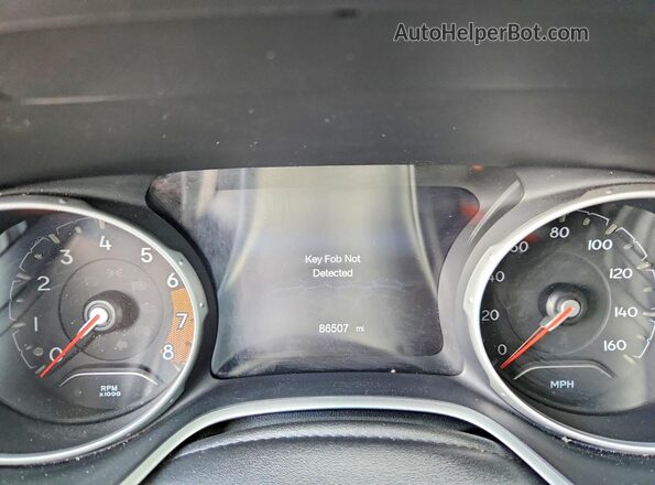 3C4NJDCB9JT456963 2018 JEEP COMPASS Gray Instrument cluster view