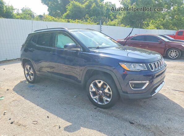 3C4NJDCB9KT638339 2019 JEEP COMPASS Blue Przód prawy