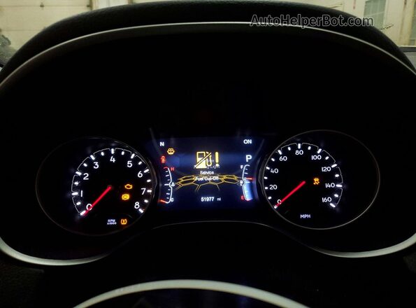 3C4NJDCB9KT780867 2019 JEEP COMPASS White Instrument cluster view
