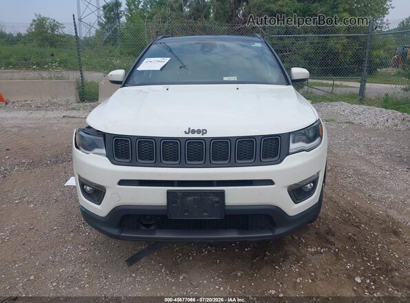 3C4NJDCB9LT119261 2020 JEEP COMPASS White Instrument cluster view