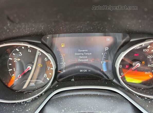 3C4NJDCB9LT168122 2020 JEEP COMPASS Black Вид щитка приладів