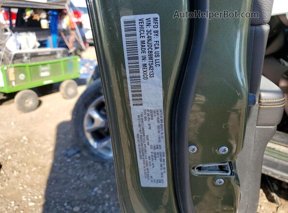 3C4NJDCB9MT542133 2021 JEEP COMPASS Green Vista de la etiqueta del VIN