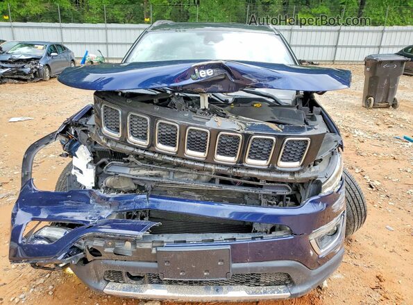 3C4NJDCBXJT116298 2018 JEEP COMPASS Blue ძრავის განყოფილების ხედი