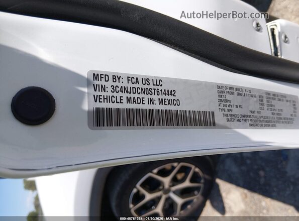 3C4NJDCN0ST614442 2025 JEEP COMPASS White Вид підкапотного простору