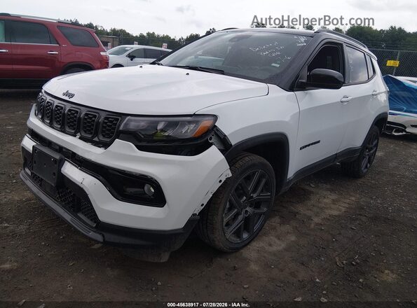 3C4NJDCN1TT188360 2026 JEEP COMPASS White Առջևի ձախ երեք քառորդ տեսարան