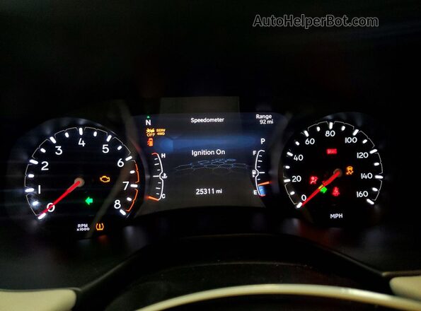 3C4NJDCN2ST602681 2025 JEEP COMPASS White Вид щитка приладів