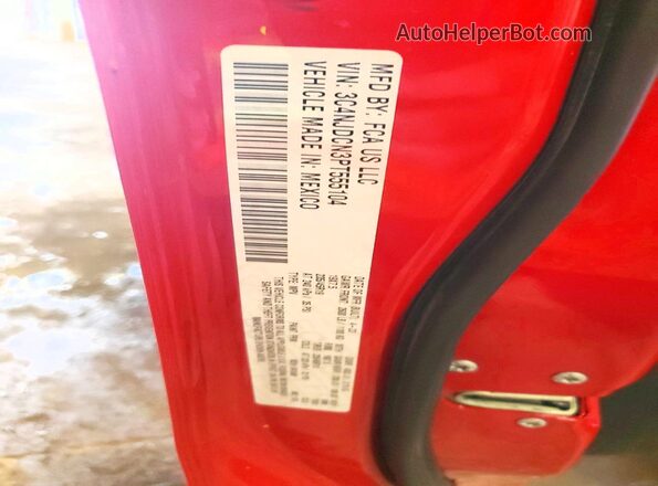 3C4NJDCN3PT555104 2023 JEEP COMPASS Red Շարժիչի բաժամունքի տեսք