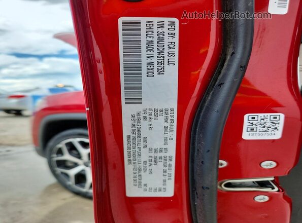 3C4NJDCN4ST557534 2025 JEEP COMPASS Red Widok naklejki z numerem VIN
