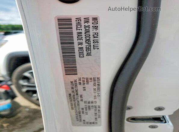 3C4NJDCN5PT565746 2023 JEEP COMPASS White Widok naklejki z numerem VIN