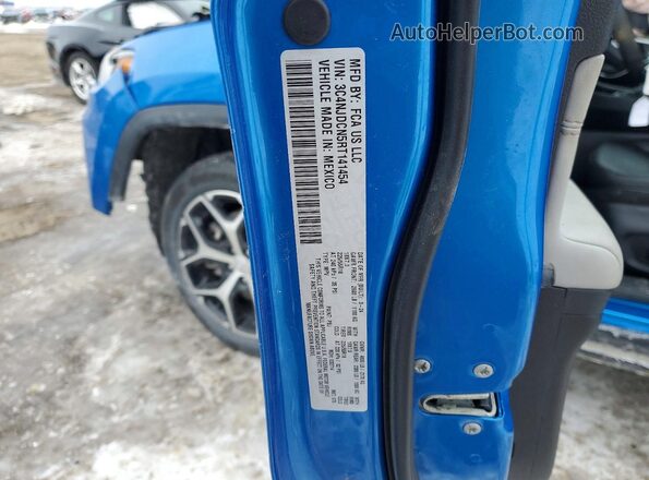 3C4NJDCN5RT141454 2024 JEEP COMPASS Blue VIN sticker view