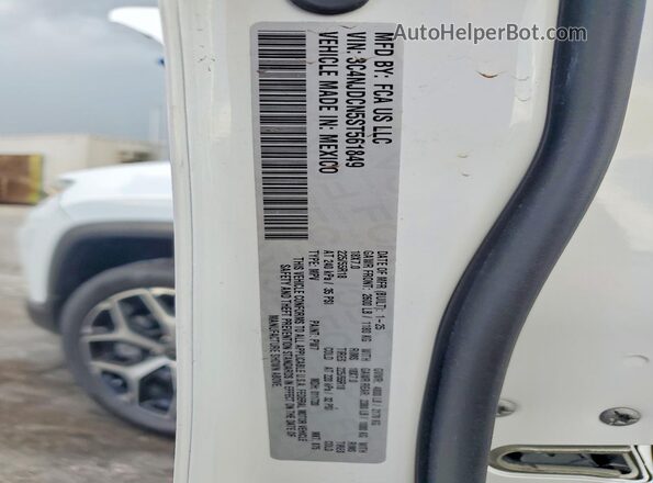 3C4NJDCN5ST561849 2025 JEEP COMPASS White Панорамний вид салону 360°
