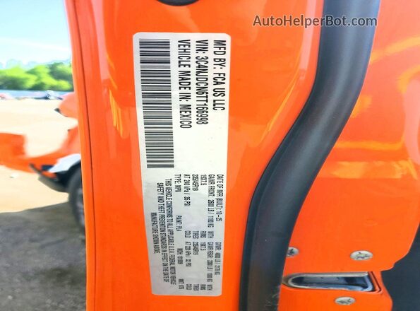 3C4NJDCN6TT166998 2026 JEEP COMPASS Orange VIN sticker view