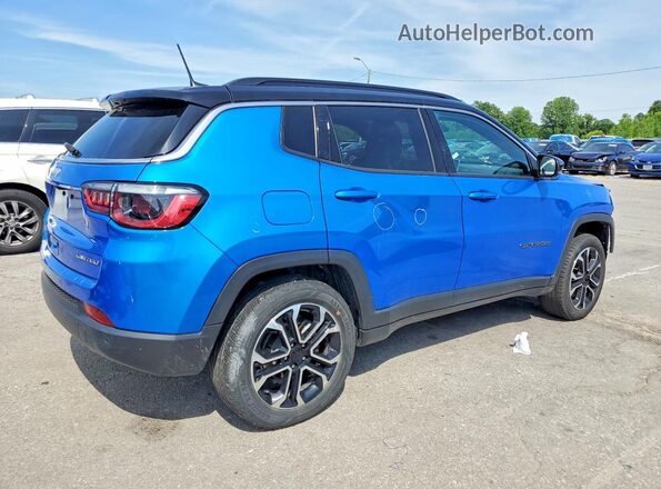 3C4NJDCN7PT566025 2023 JEEP COMPASS Blue Trasero derecho