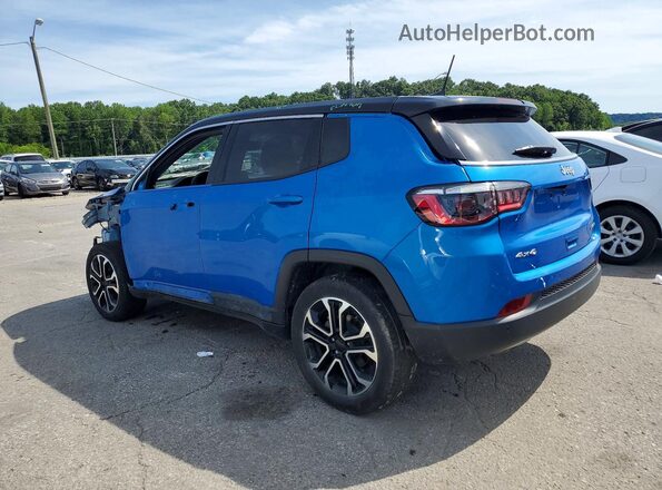 3C4NJDCN7PT566025 2023 JEEP COMPASS Blue Trasero izquierdo