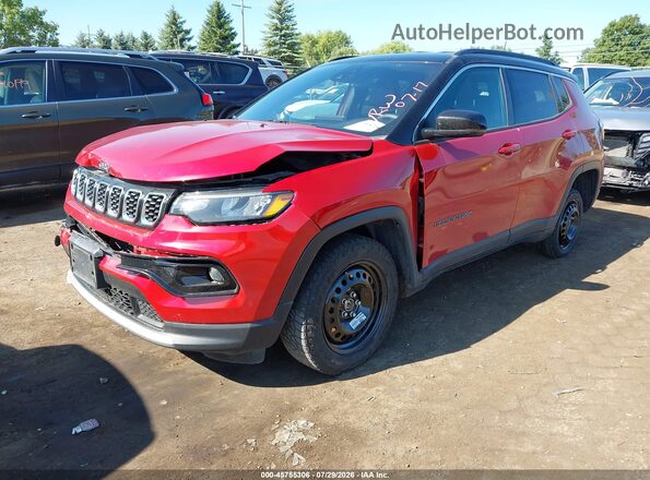3C4NJDCN7ST579124 2025 JEEP COMPASS Red Առջևի ձախ երեք քառորդ տեսարան