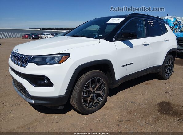 3C4NJDCN7TT271100 2026 JEEP COMPASS White წინა მარცხენა ხედი სამი მეოთხედიდან