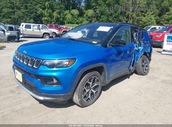 3C4NJDCN8TT174567 2026 JEEP COMPASS Blue წინა მარცხენა ხედი სამი მეოთხედიდან