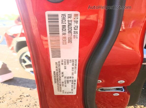 3C4NJDCN8TT185682 2026 JEEP COMPASS Red VIN sticker view