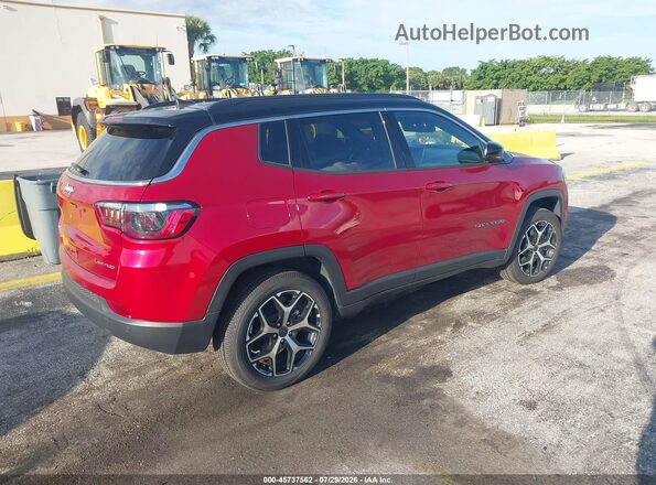 3C4NJDCN8TT187545 2026 JEEP COMPASS Красный Задняя правая четверть