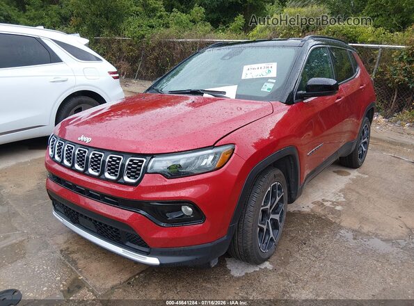 3C4NJDCN9ST614438 2025 JEEP COMPASS Red Передня ліва чверть