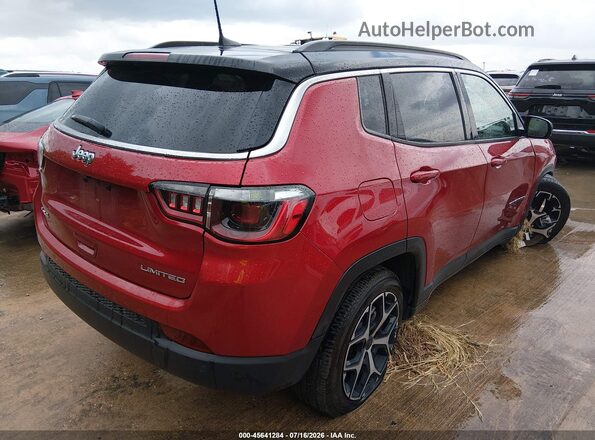 3C4NJDCN9ST614438 2025 JEEP COMPASS Red Задня права чверть