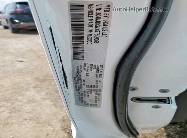 3C4NJDCNXST509066 2025 JEEP COMPASS White Вид наклейки з VIN-кодом
