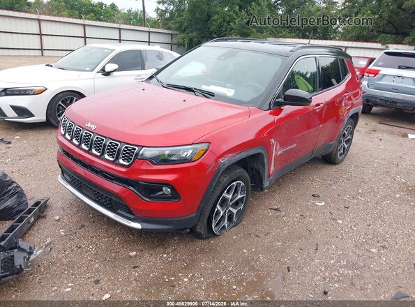 3C4NJDCNXST595401 2025 JEEP COMPASS Red Vista tres cuartos delantera izquierda